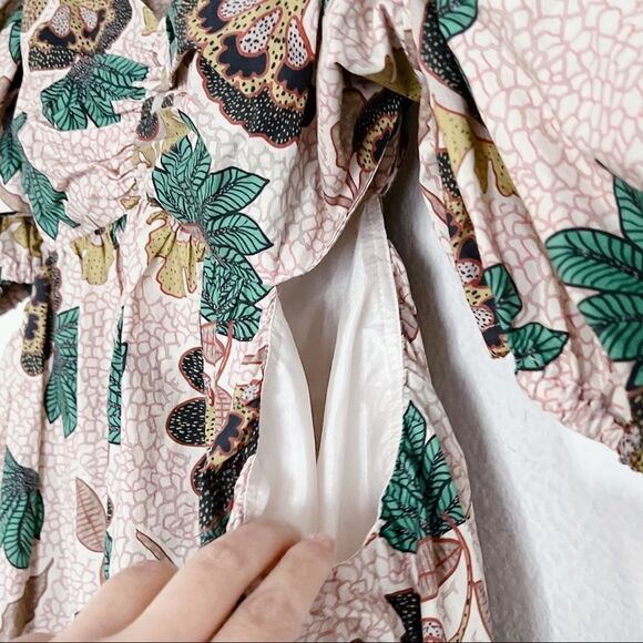 Autumn Adeigbo Womens Midege Dress - Pink Floral Size 14 - Picture 11 of 12